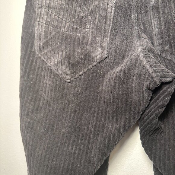 Black Stretch Corduroy Leggings - Picture 4 of 4
